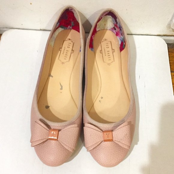 Ted Baker London Light Pink Ballet Flats with Bow - Picture 4 of 8